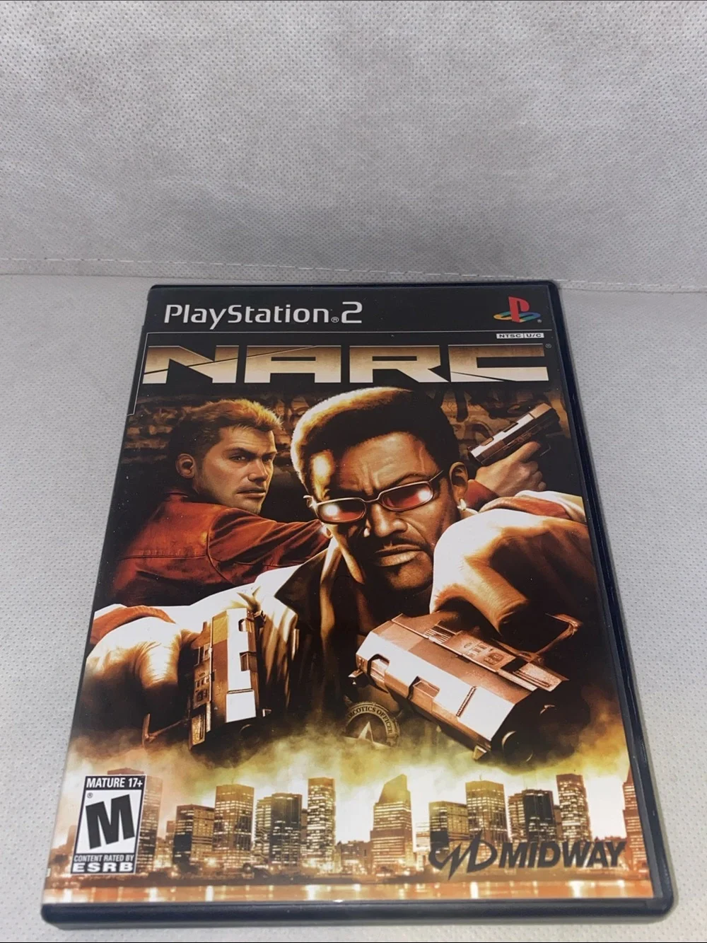 Sony NARC PlayStation 2 Game - Black & Gold Cover Art
